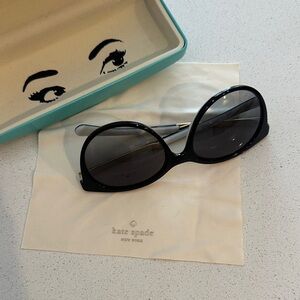Kate Spade “Amayas” Black Sunglasses with Case